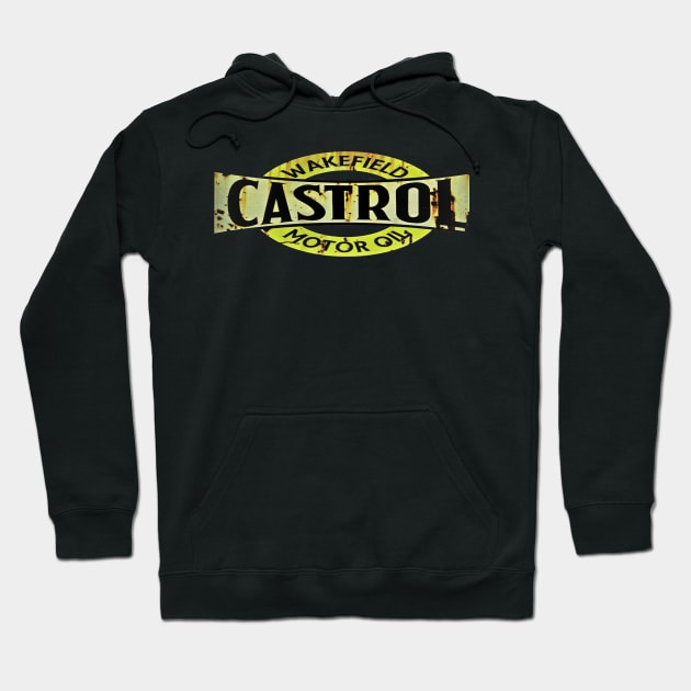 Castrol motor oil sign Hoodie by Andyt